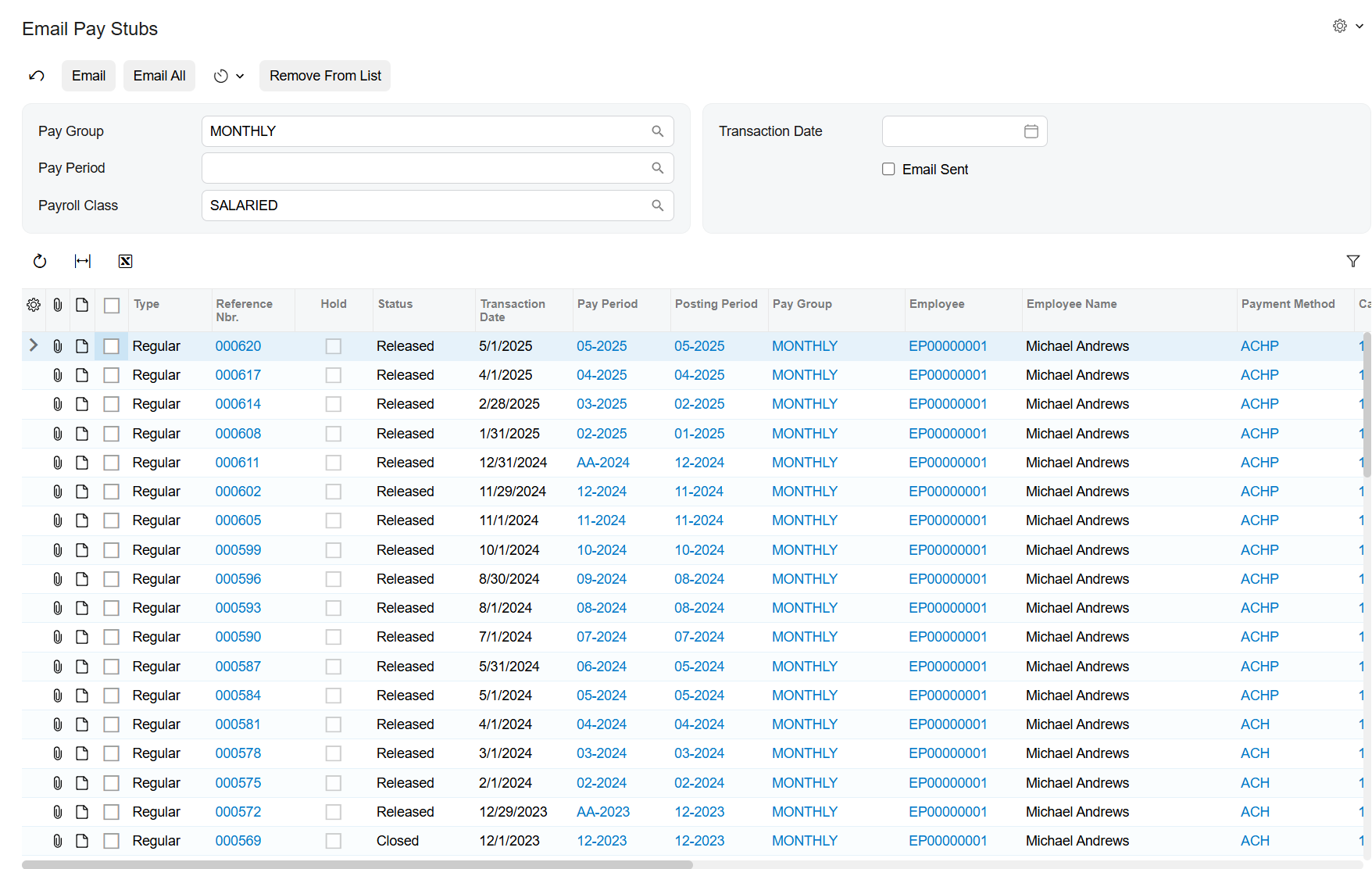 Email Protected Pay Stubs (annual subscription, per payroll employee)