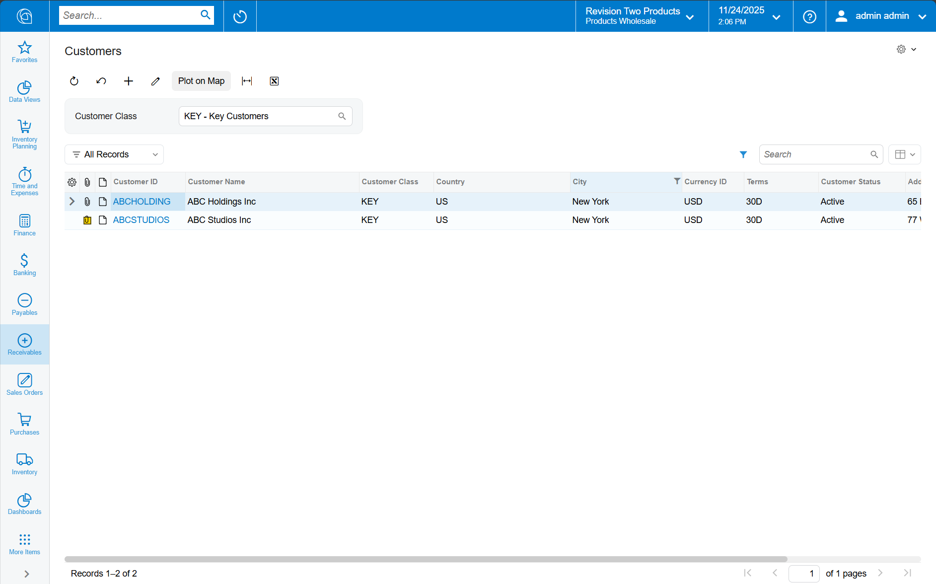 Plot Generic Inquiry addresses (annual subscription)